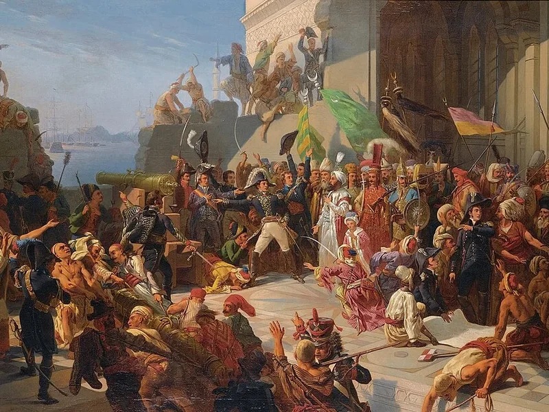 1810-Jules Alfred Vincent Rigo - Il sultano Selim III in visita al generale francese Sébastiani